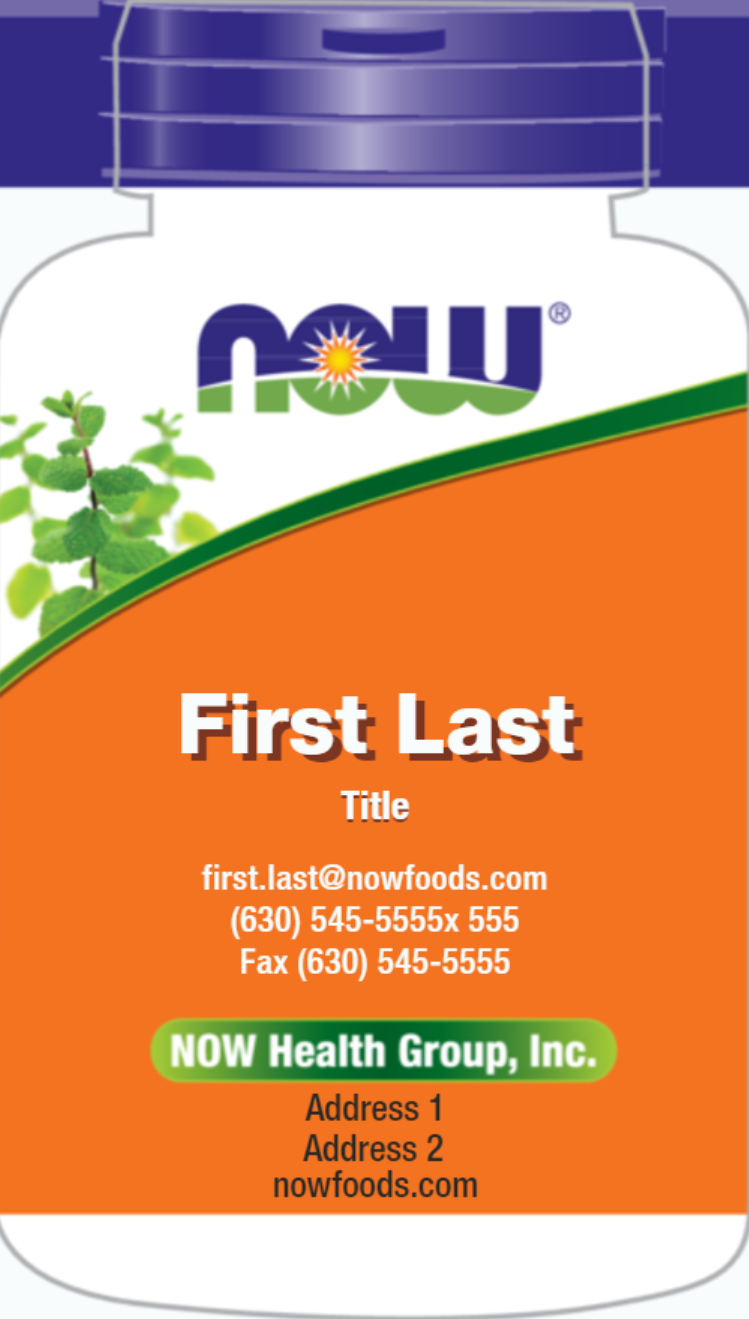 NOWFOODS Business Cards